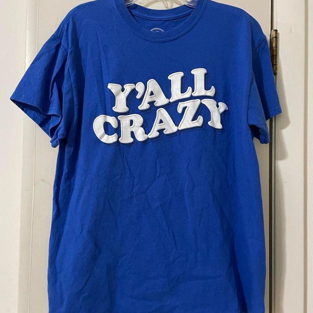 DOM y'all crazy Blue T-shirt